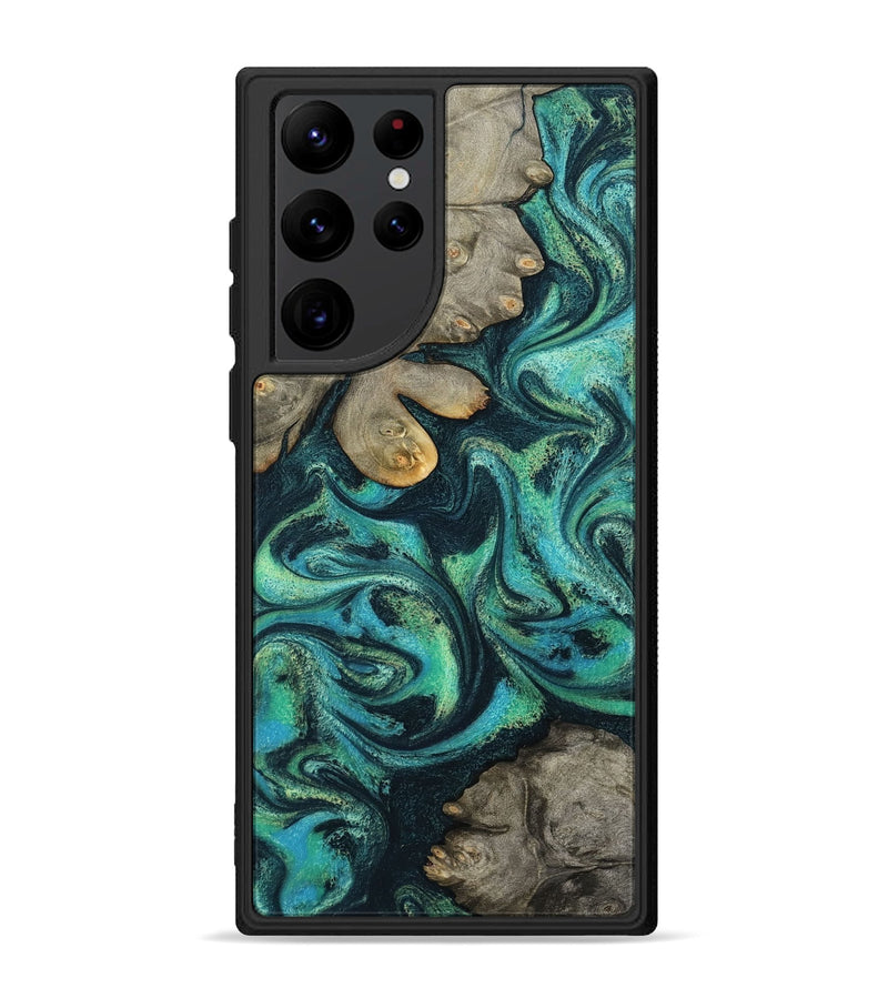 Galaxy S22 Ultra Wood Phone Case - Sid (Blue, 799534)