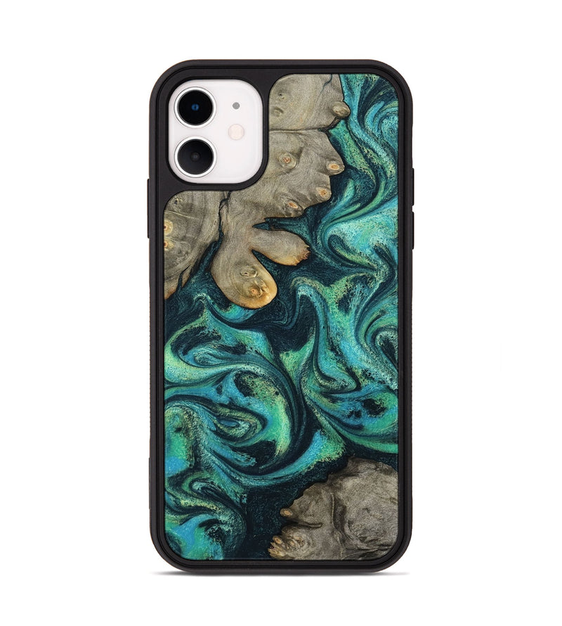 iPhone 11 Wood Phone Case - Sid (Blue, 799534)