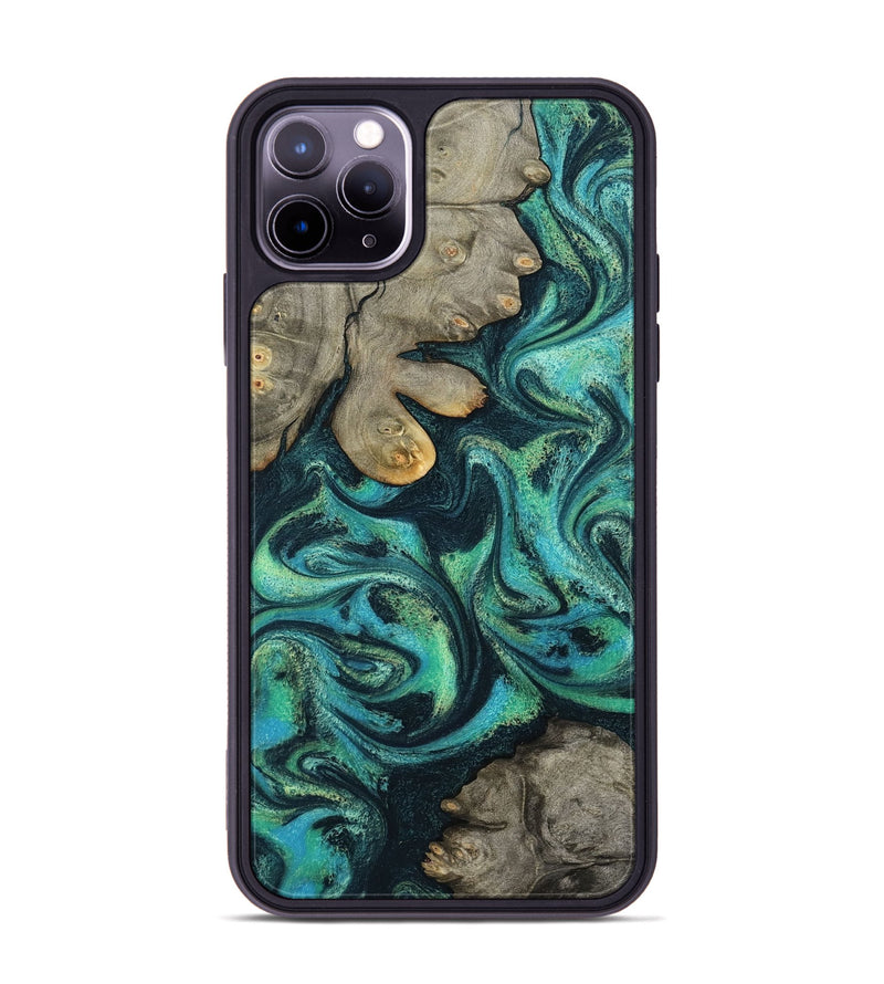 iPhone 11 Pro Max Wood Phone Case - Sid (Blue, 799534)