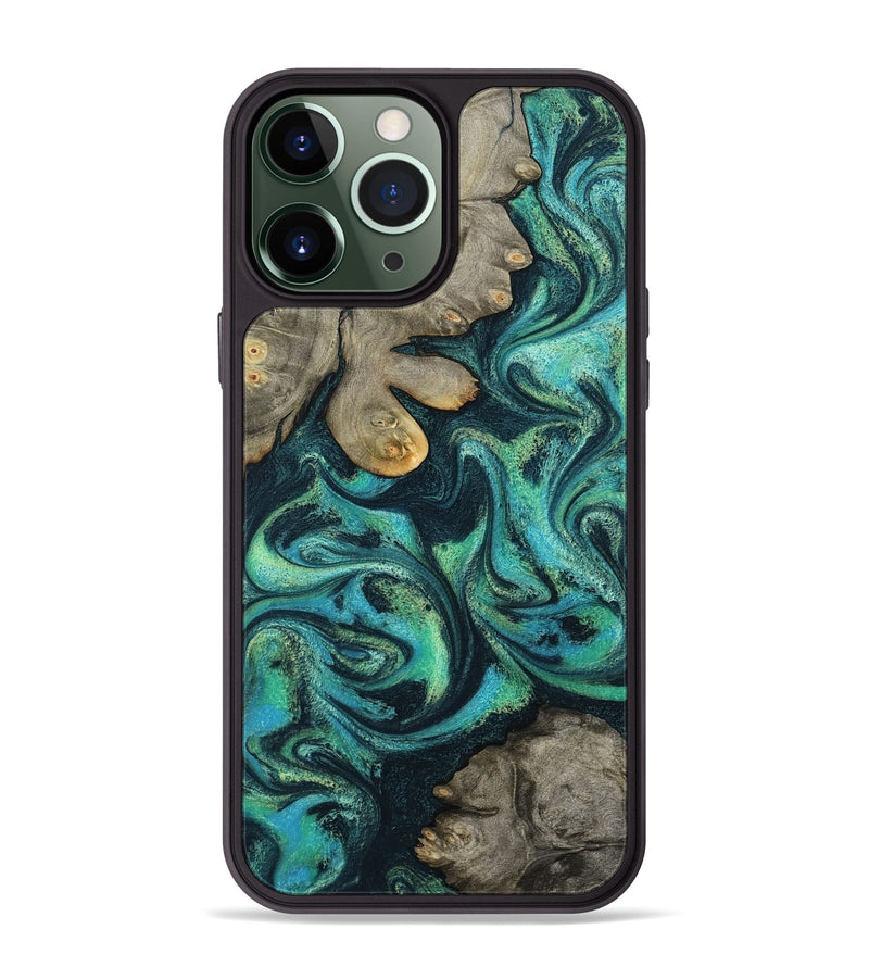 iPhone 13 Pro Max Wood Phone Case - Sid (Blue, 799534)