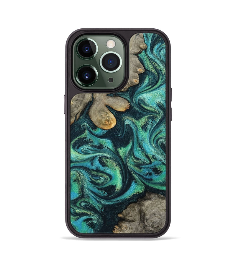 iPhone 13 Pro Wood Phone Case - Sid (Blue, 799534)