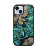 iPhone 15 Wood Phone Case - Sid (Blue, 799534)