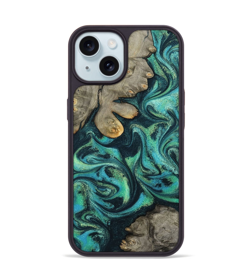 iPhone 15 Wood Phone Case - Sid (Blue, 799534)