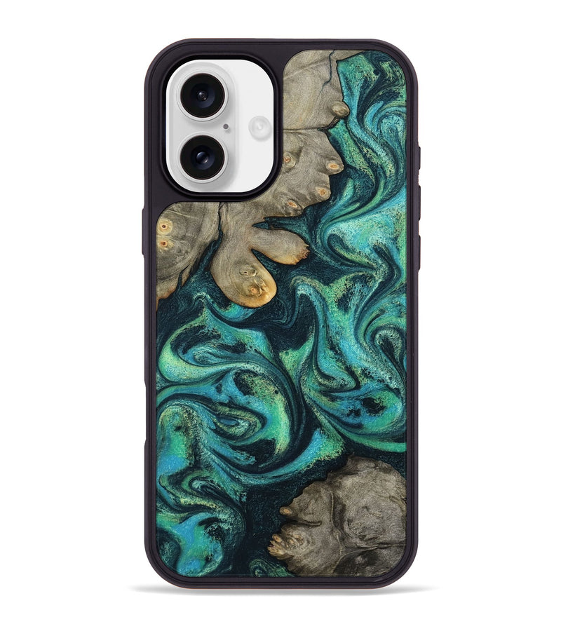 iPhone 16 Plus Wood Phone Case - Sid (Blue, 799534)
