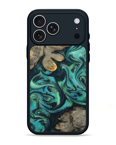 iPhone 17 Pro Max Wood Phone Case - Sid (Blue, 799534)