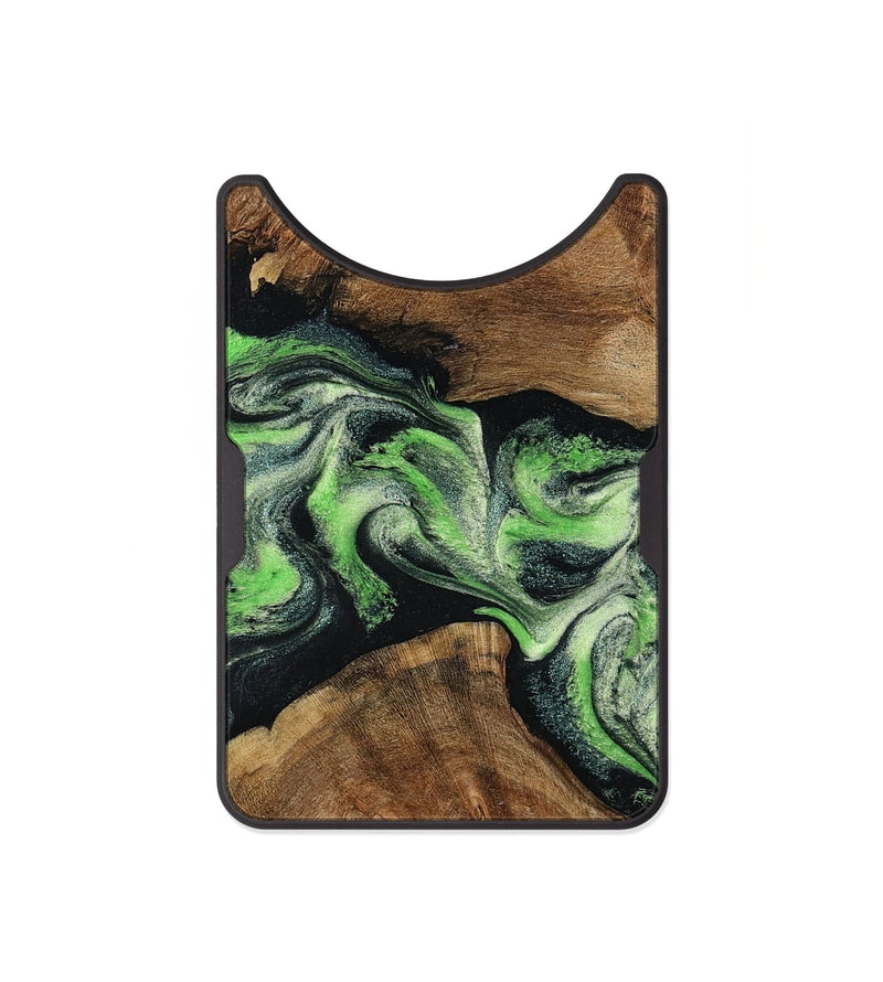 Alloy Wood Wallet - Sherry (Green, 799535)