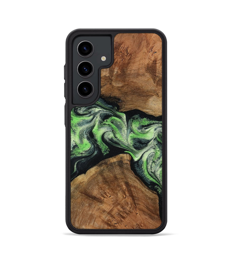 Galaxy S24 Wood Phone Case - Sherry (Green, 799535)