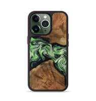 iPhone 13 Pro Wood Phone Case - Sherry (Green, 799535)
