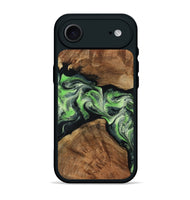 iPhone 17 Air Wood Phone Case - Sherry (Green, 799535)