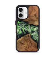 iPhone 17 Wood Phone Case - Sherry (Green, 799535)