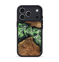 iPhone 17 Pro Wood Phone Case - Sherry (Green, 799535)