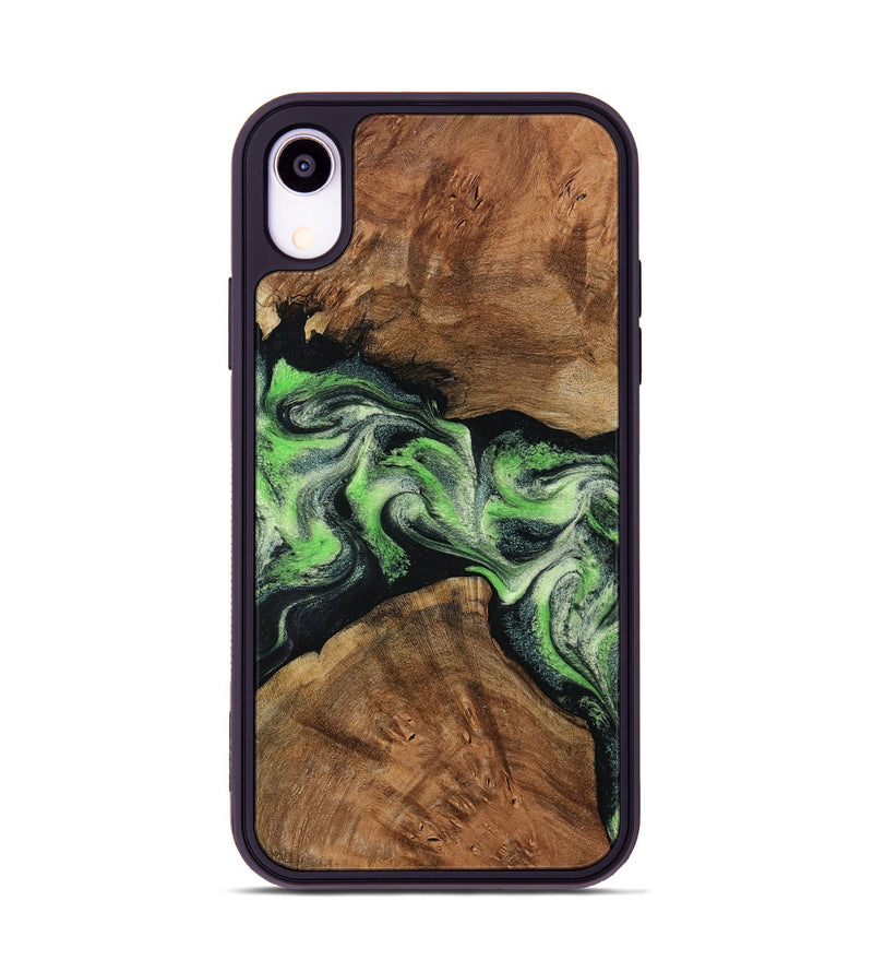 iPhone Xr Wood Phone Case - Sherry (Green, 799535)