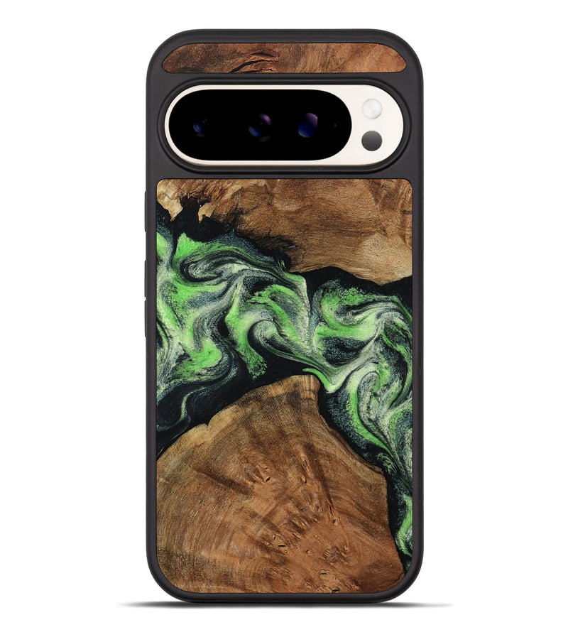 Pixel 10 Pro XL Wood Phone Case - Sherry (Green, 799535)