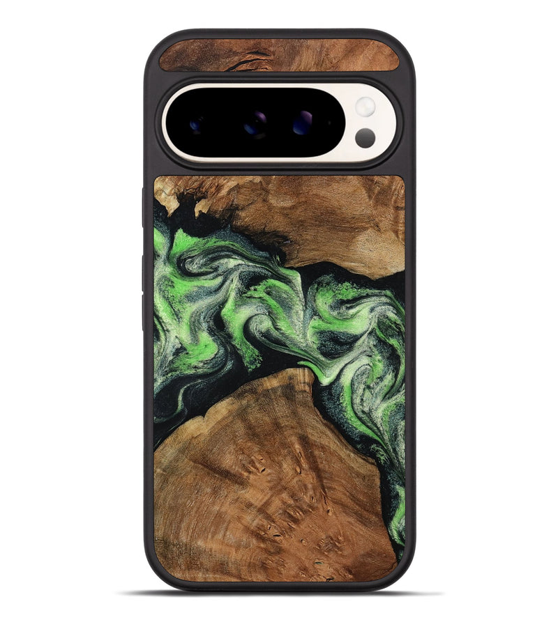 Pixel 9 Pro XL Wood Phone Case - Sherry (Green, 799535)
