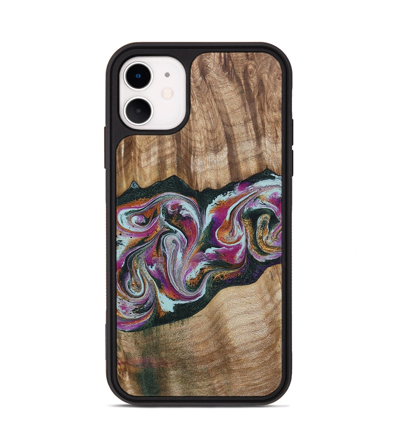 iPhone 11 Wood Phone Case - Dani (Green, 799536)