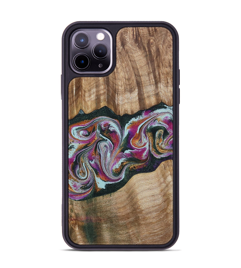 iPhone 11 Pro Max Wood Phone Case - Dani (Green, 799536)