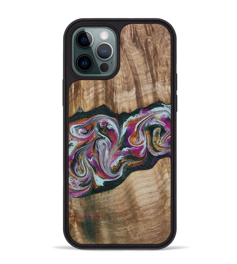 iPhone 12 Pro Max Wood Phone Case - Dani (Green, 799536)