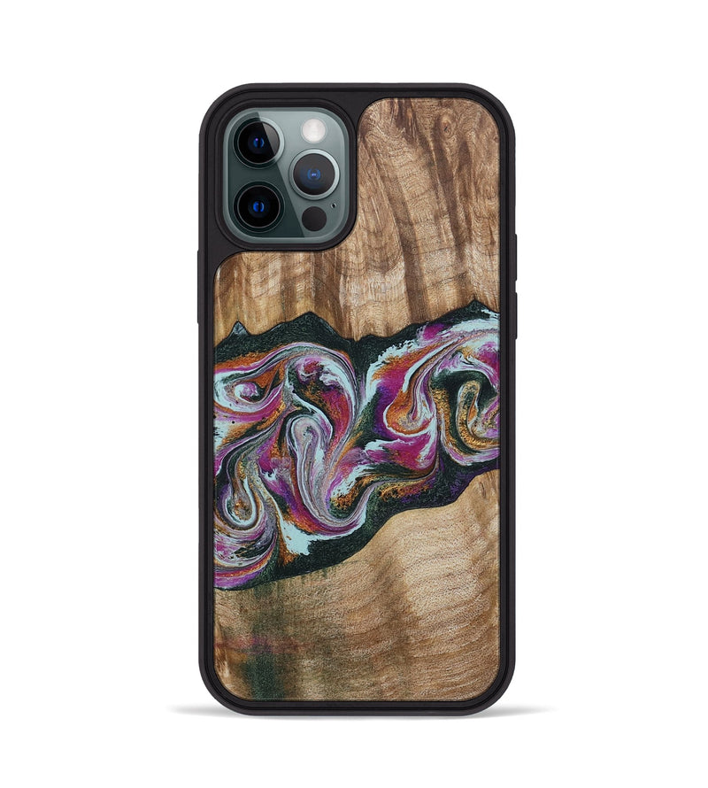 iPhone 12 Pro Wood Phone Case - Dani (Green, 799536)