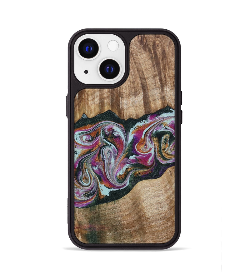 iPhone 13 Wood Phone Case - Dani (Green, 799536)