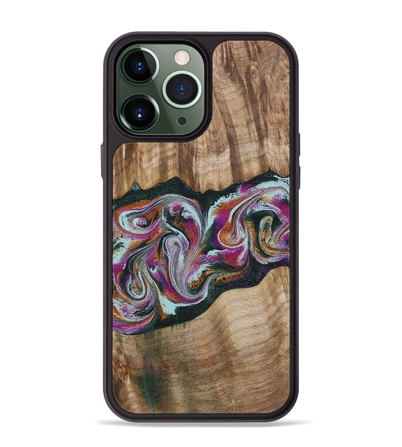 iPhone 13 Pro Max Wood Phone Case - Dani (Green, 799536)