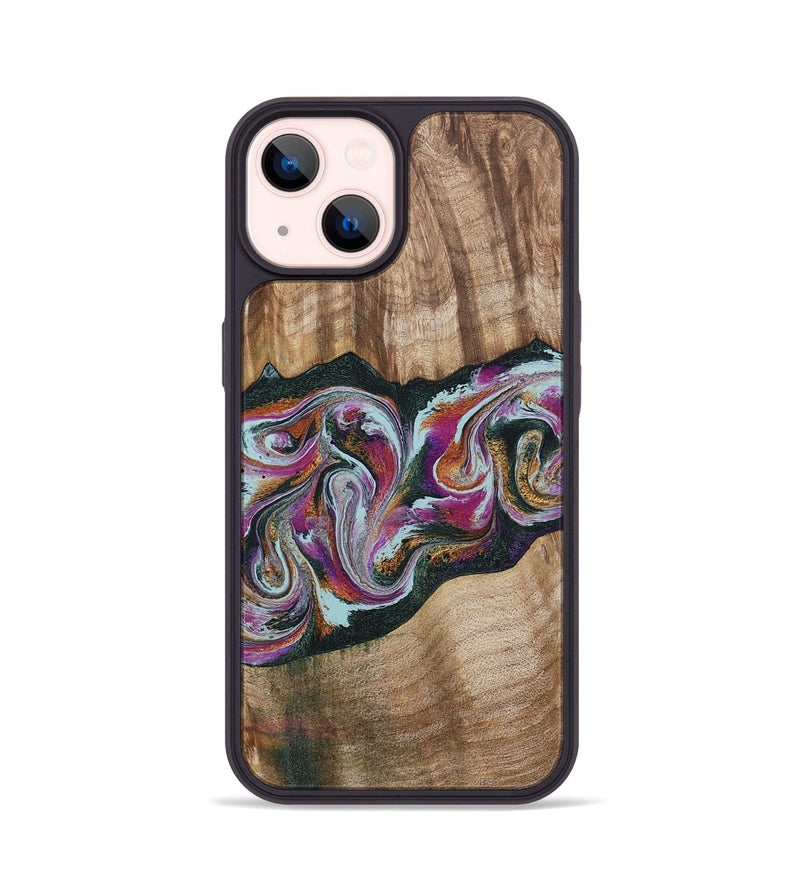 iPhone 14 Wood Phone Case - Dani (Green, 799536)