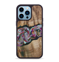 iPhone 14 Pro Max Wood Phone Case - Dani (Green, 799536)