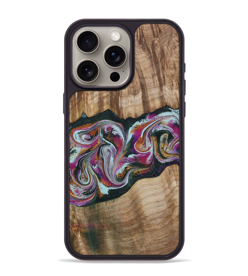 iPhone 15 Pro Max Wood Phone Case - Dani (Green, 799536)