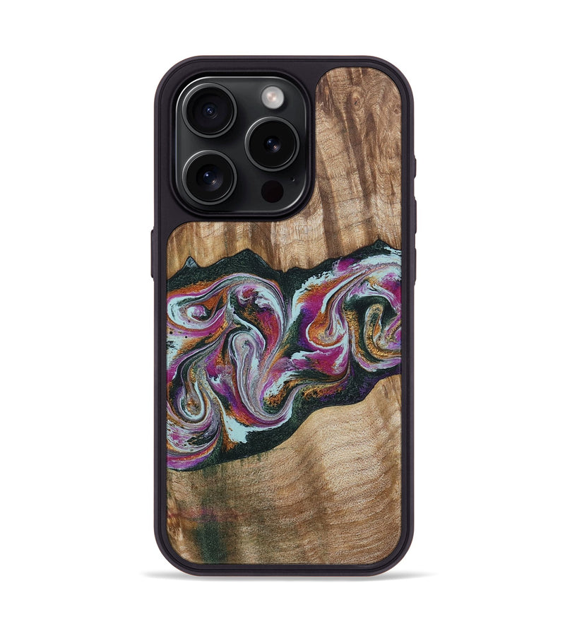 iPhone 15 Pro Wood Phone Case - Dani (Green, 799536)