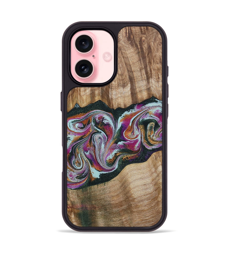 iPhone 16 Wood Phone Case - Dani (Green, 799536)
