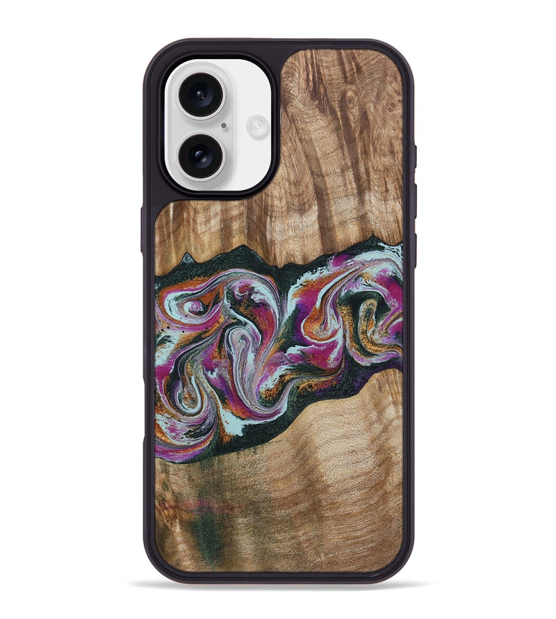 iPhone 16 Plus Wood Phone Case - Dani (Green, 799536)