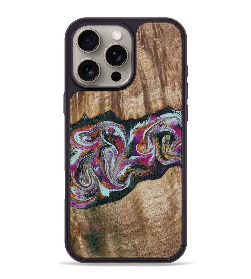 iPhone 16 Pro Max Wood Phone Case - Dani (Green, 799536)