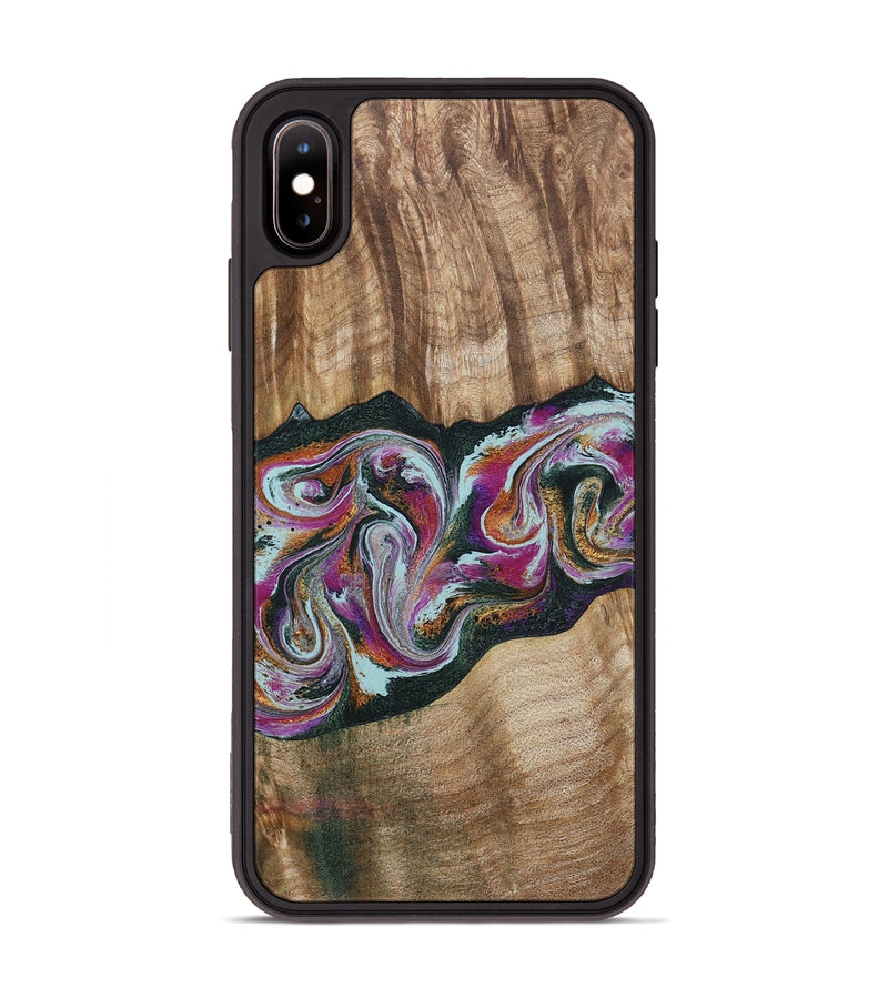 iPhone Xs Max Wood Phone Case - Dani (Green, 799536)