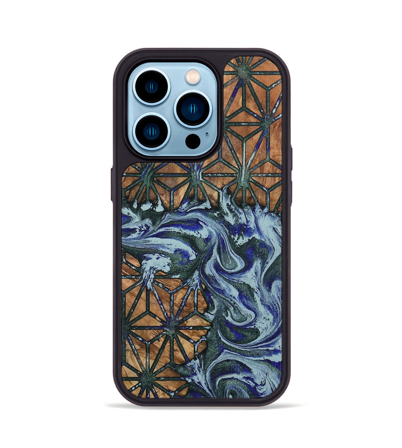 iPhone 14 Pro Wood Phone Case - Aurelia (Pattern, 799538)