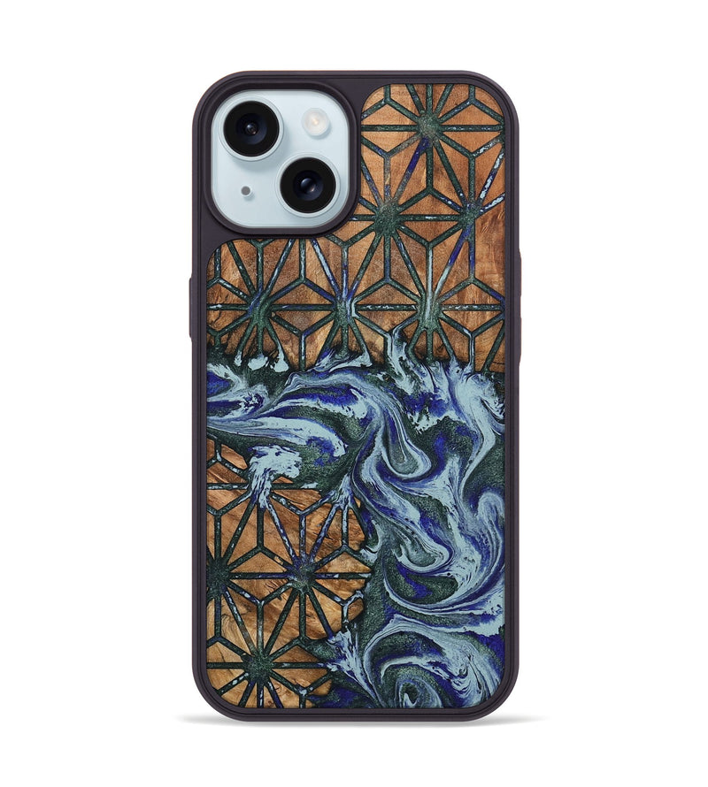iPhone 15 Wood Phone Case - Aurelia (Pattern, 799538)