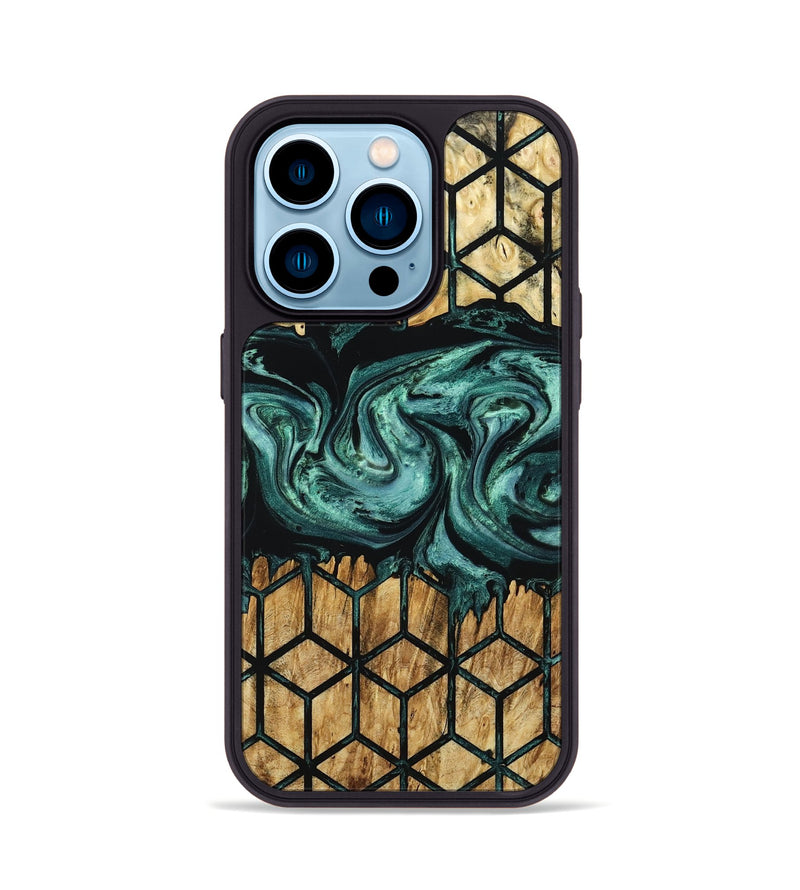 iPhone 14 Pro Wood Phone Case - Fabiola (Pattern, 799539)