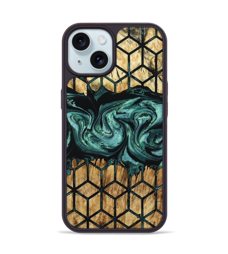 iPhone 15 Wood Phone Case - Fabiola (Pattern, 799539)