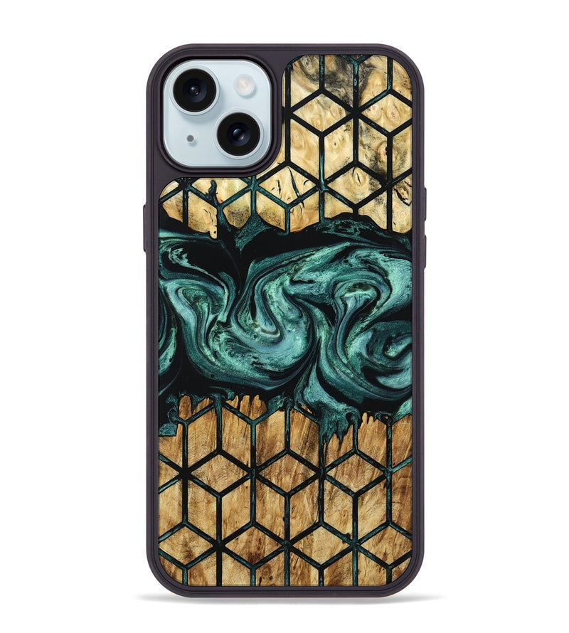 iPhone 15 Plus Wood Phone Case - Fabiola (Pattern, 799539)
