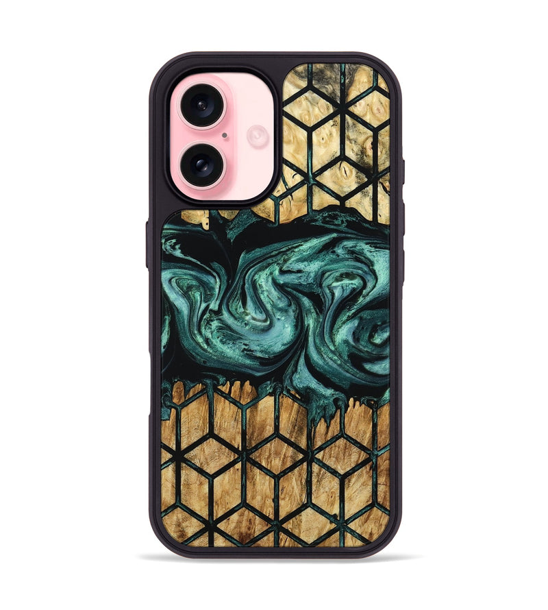 iPhone 16 Wood Phone Case - Fabiola (Pattern, 799539)