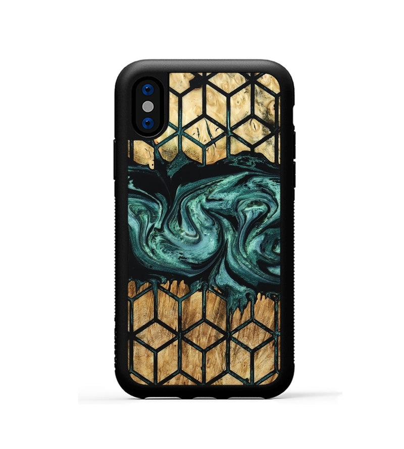 iPhone Xs Wood Phone Case - Fabiola (Pattern, 799539)