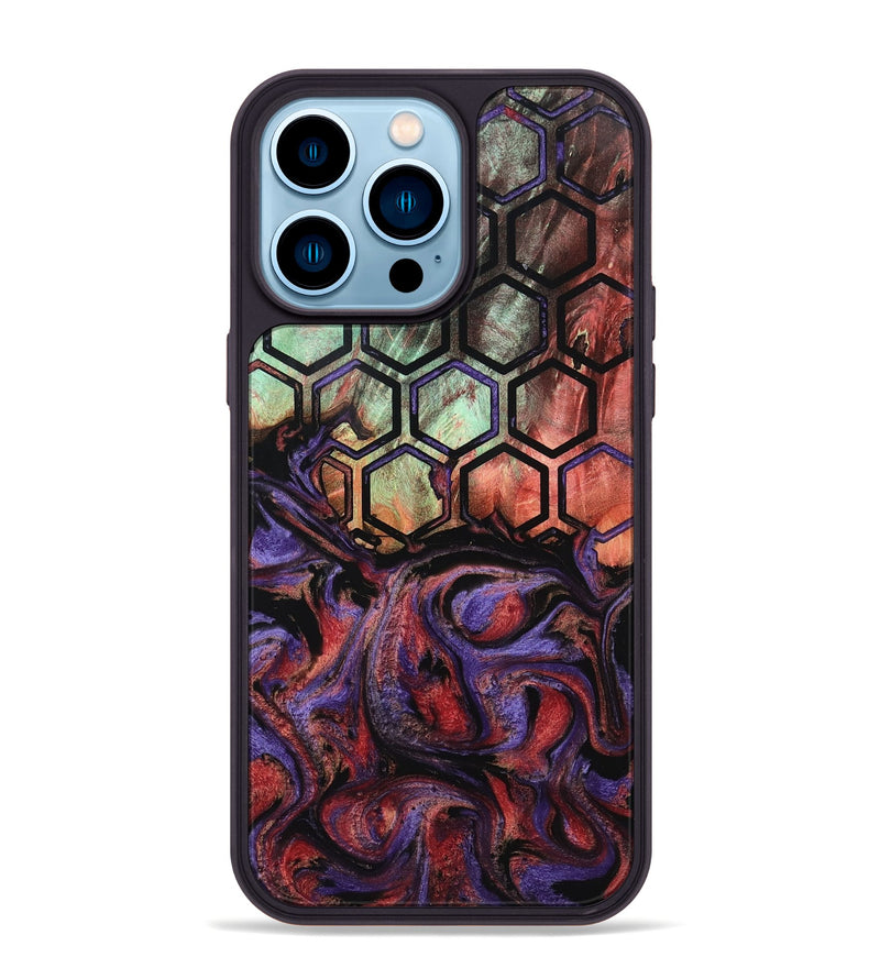 iPhone 14 Pro Max Wood Phone Case - Isamar (Pattern, 799543)