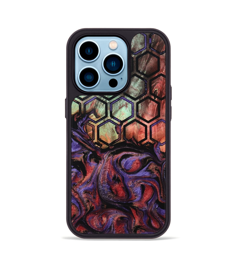 iPhone 14 Pro Wood Phone Case - Isamar (Pattern, 799543)