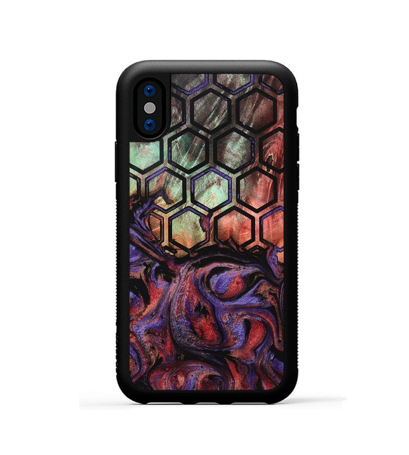 iPhone Xs Wood Phone Case - Isamar (Pattern, 799543)