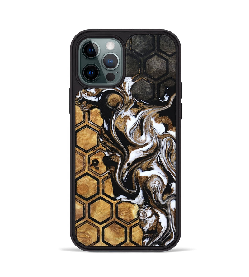 iPhone 12 Pro Wood Phone Case - Azalea (Pattern, 799545)