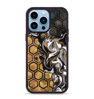 iPhone 14 Pro Max Wood Phone Case - Azalea (Pattern, 799545)