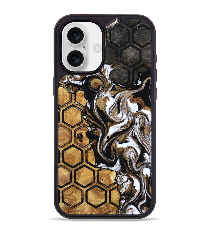 iPhone 16 Plus Wood Phone Case - Azalea (Pattern, 799545)