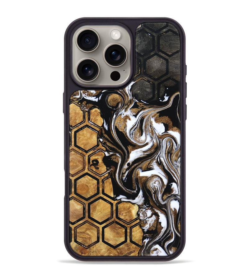 iPhone 16 Pro Max Wood Phone Case - Azalea (Pattern, 799545)