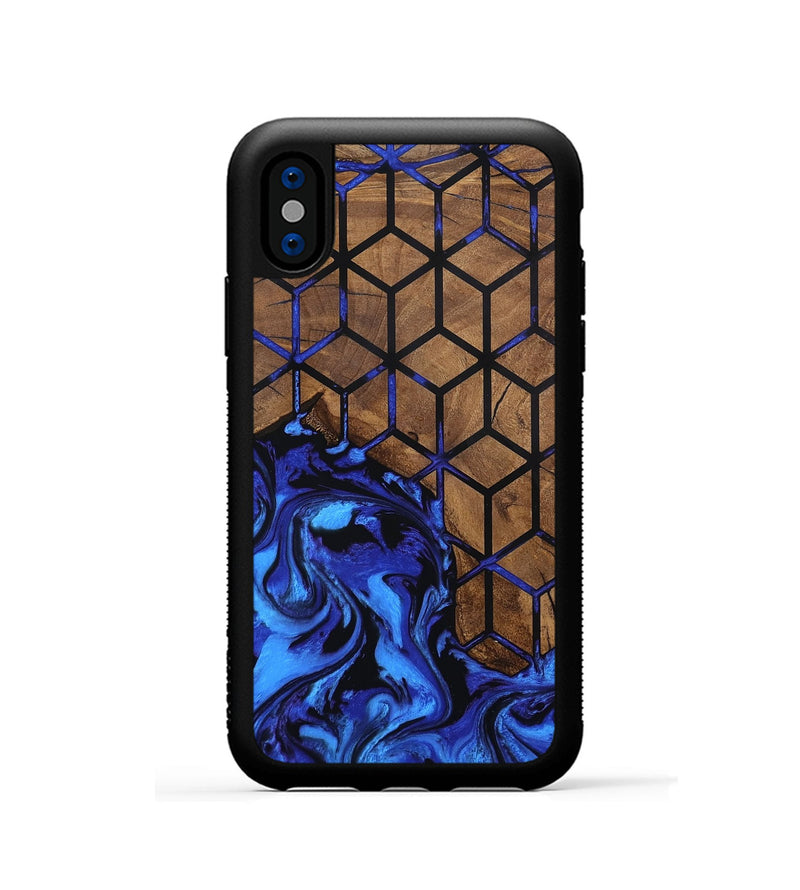 iPhone Xs Wood Phone Case - Andre (Pattern, 799549)