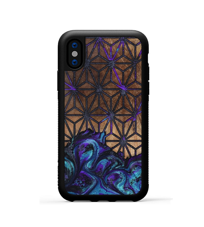 iPhone Xs Wood Phone Case - Osiris (Pattern, 799551)