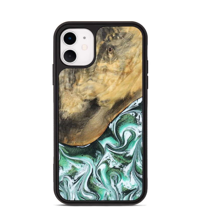 iPhone 11 Wood Phone Case - Makala (Green, 799553)