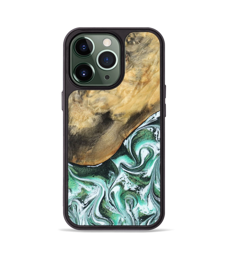 iPhone 13 Pro Wood Phone Case - Makala (Green, 799553)